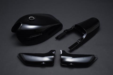 Product Image for Kawasaki Z1/Z2 Solid Black Exterior Set - Double Pitch