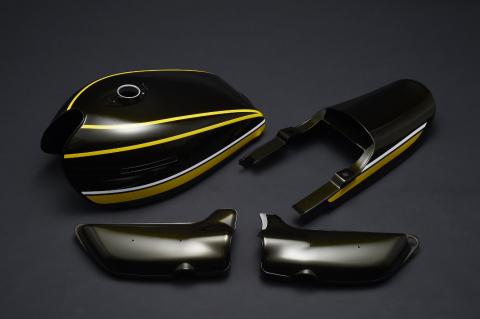 Product Image for Kawasaki Z1/Z2 Yellow Tiger Exterior Set - Double Pitch