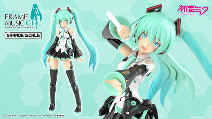 Kotobukiya GRANDE SCALE Frame Music Girl Hatsune Miku (Plastic model) (Vocaloid)