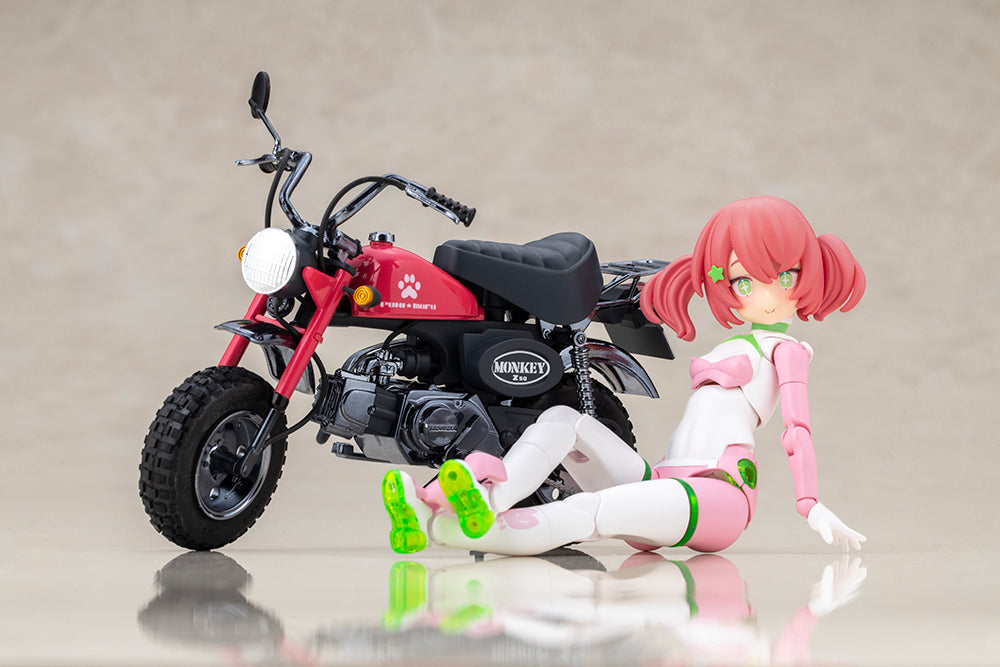 Kotobukiya PUNI MOFU RACING MAO with Honda Z50J-1 Monkey (Plastic model)