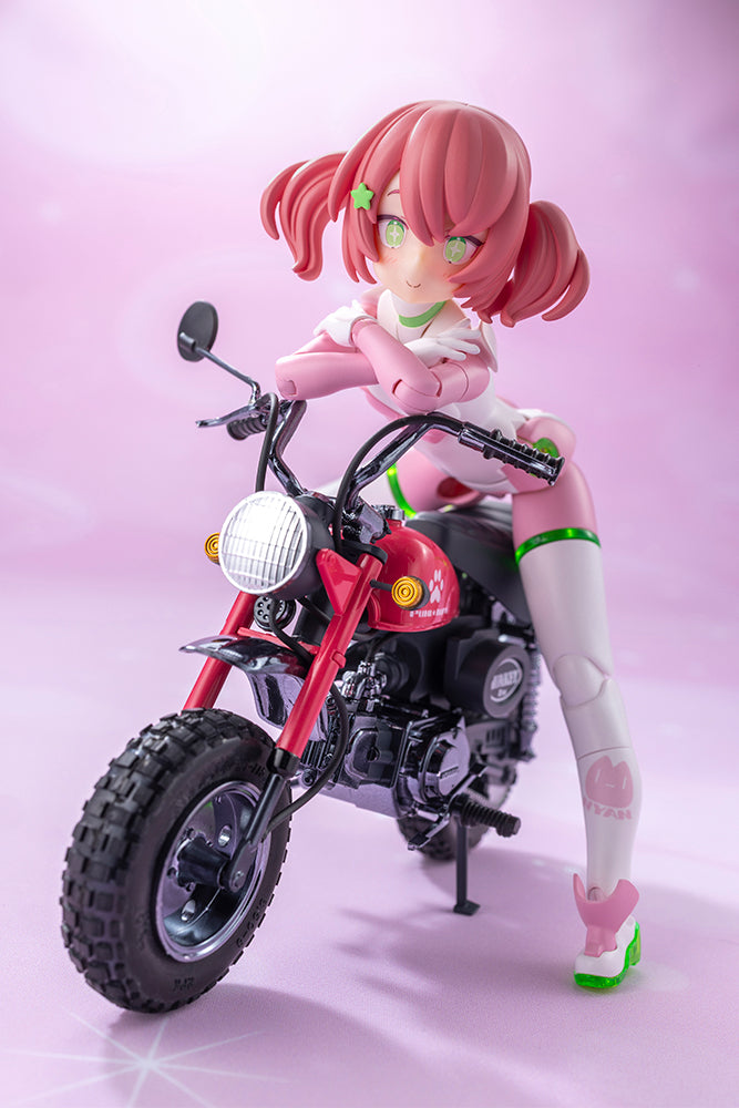 Kotobukiya PUNI MOFU RACING MAO with Honda Z50J-1 Monkey (Plastic model)