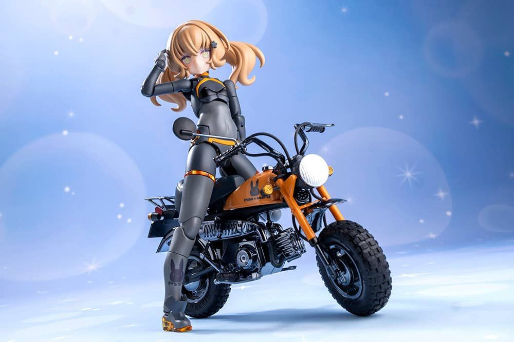 Kotobukiya PUNI MOFU RACING TU with Honda Z50J-1 Monkey (Plastic model)