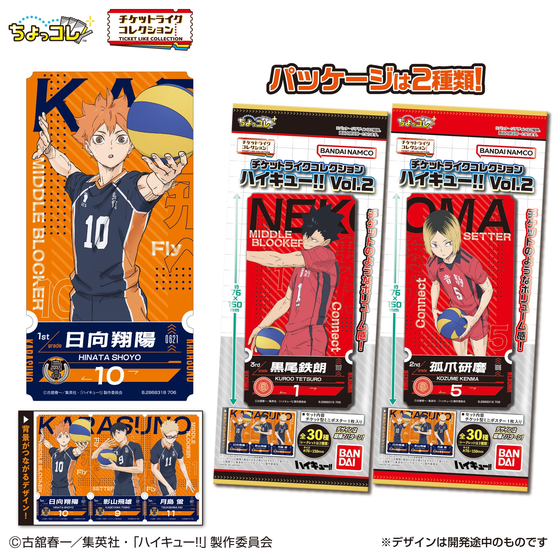 LIFESTYLE BANDAI Ticket-Like Collection Haikyuu!! Vol.2 (Haikyuu!!)