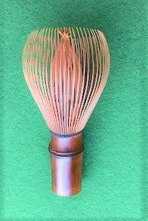 Masterwork Smoked Bamboo Omotesenke Formal Kazuho Fine-Tine Matcha Tea Whisk (Chasen) — Takayama Chasen by Kubo Sabun