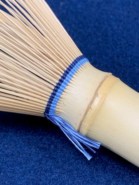 Matcha Tea Whisk (Chasen) (Blue Thread) — Takayama Chasen
