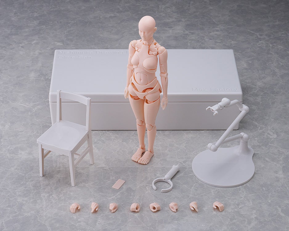 Max Factory Nishimura Style Drawing Doll Olive Gray (Completed)
