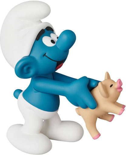 Medicom Toy UDF No.910 SMURF SERIES 3 SMURF With PIG (Completed) (The Smurfs)