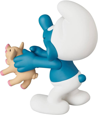 Medicom Toy UDF No.910 SMURF SERIES 3 SMURF With PIG (Completed) (The Smurfs)