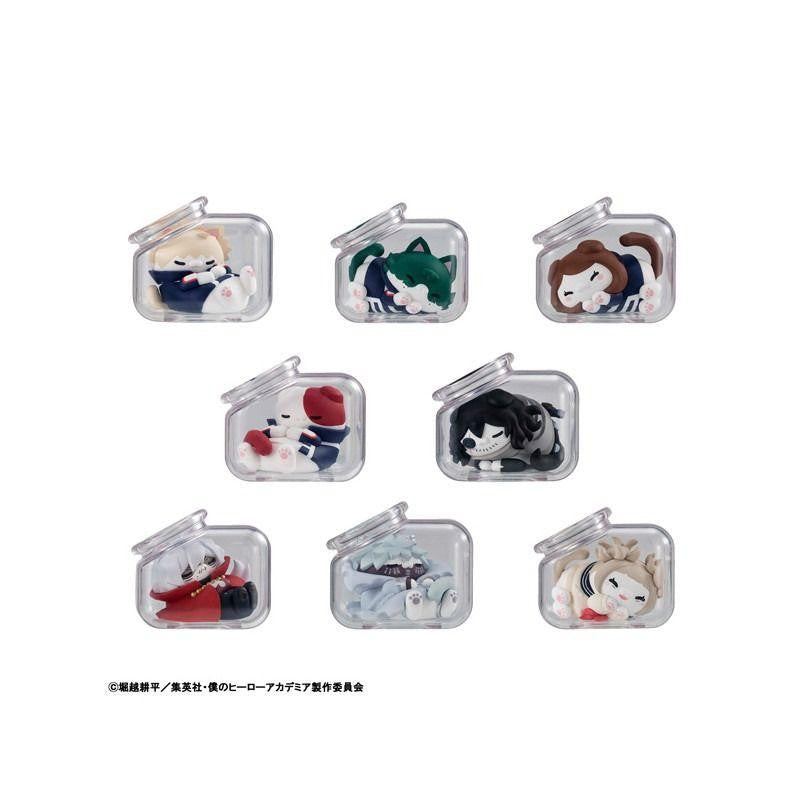 MEGA CAT PROJECT My Hero Academia Oyasumi Heroaca Nyanko (Set of 8) - MegaHouse