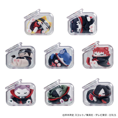 MEGA CAT PROJECT NARUTO SHIPPUDEN Oyasumi Nyaruto! Atsumare Akatsuki Hen Part 1 (Set of 8) - MegaHouse