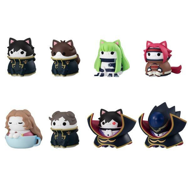 MegaHouse MEGA CAT PROJECT Code Geass: Lelouch of the Rebellion Code Geass Nyas (Set of 8) (Figure) (Code Geass)