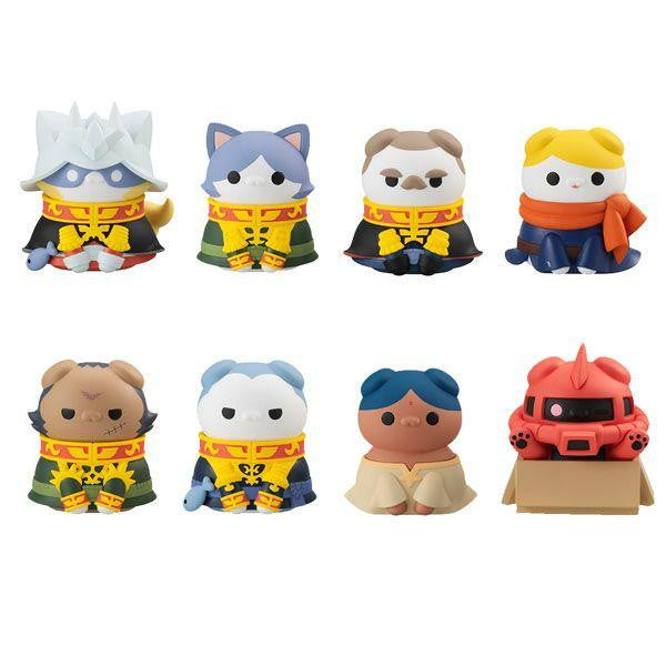 MegaHouse Mega Cat Project Mobile Suit Gundam 'Mobile Suit Nyandam' Zeon Nya! (Set of 8) (Figure) (Mobile Suit Gundam)