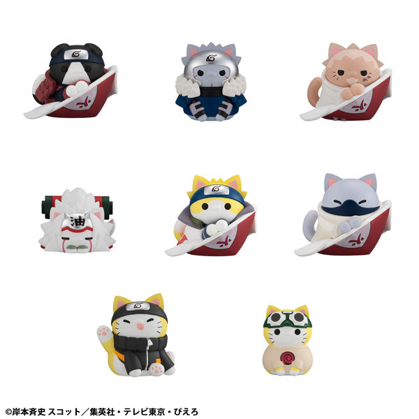 MegaHouse Mega Cat Project Naruto: Shippuden 'Nyaruto! Master and Disciple, Bonds Ver.' (Set of 8) (Figure) (Naruto)
