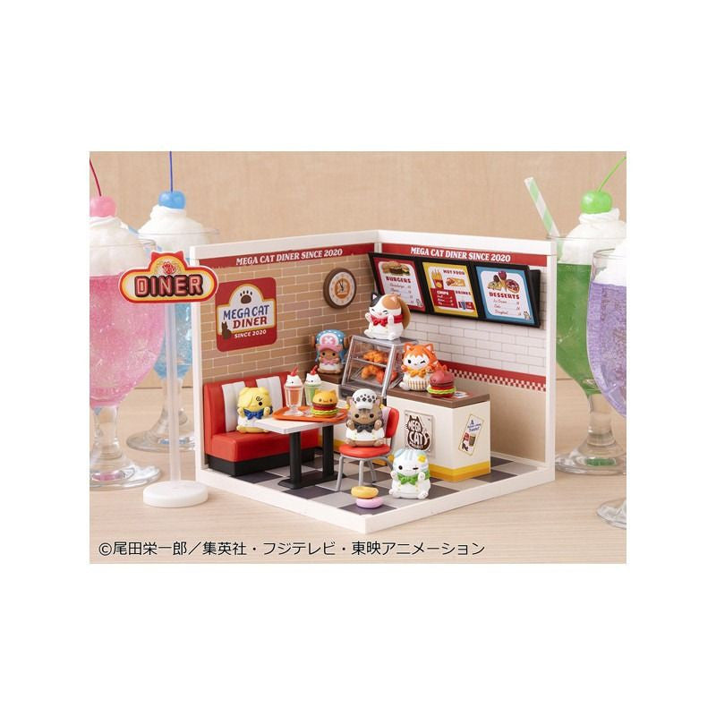 MegaHouse MEGA CAT PROJECT One Piece Nyan Piece Nya-n! DINER! (Set of 6) (Figure) (One Piece)
