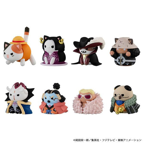 MegaHouse Mega Cat Project One Piece 'Nyan Piece Nyaaan! Luffy and Seven Warlords of the Sea' (Set of 8) (Figure) (One Piece)