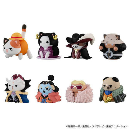 MegaHouse Mega Cat Project One Piece 'Nyan Piece Nyaaan! Luffy and Seven Warlords of the Sea' (Set of 8) (Figure) (One Piece)
