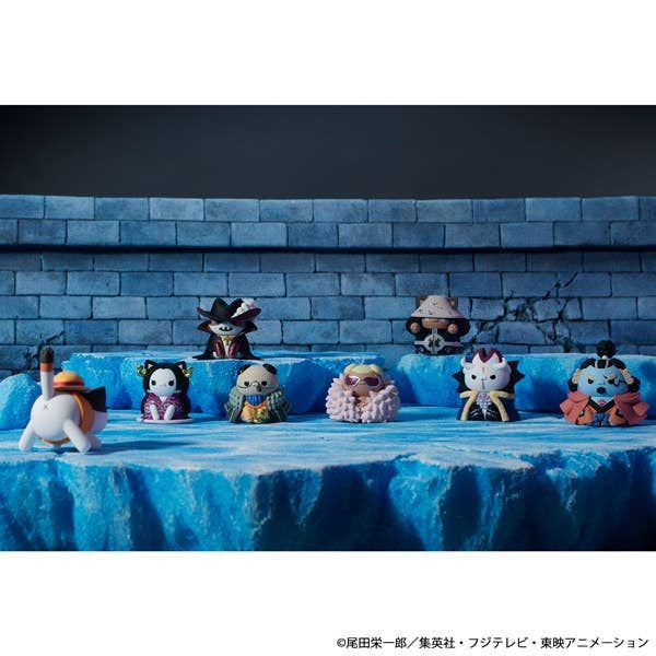 MegaHouse Mega Cat Project One Piece 'Nyan Piece Nyaaan! Luffy and Seven Warlords of the Sea' (Set of 8) (Figure) (One Piece)