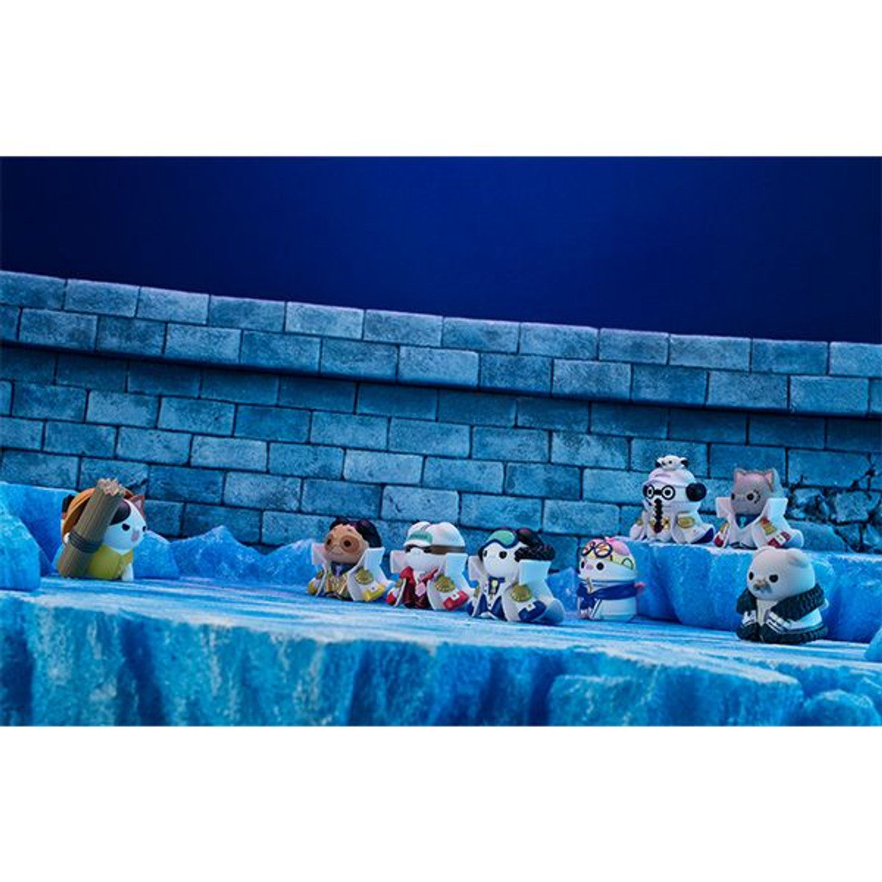MegaHouse Mega Cat Project One Piece `Nyanpiece Nya-n!` Luffy vs Marine (Set of 8) (One Piece)