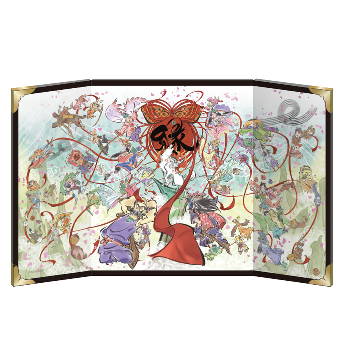 Okami 20th Anniversary Art Miniature Folding Screen - Capcom