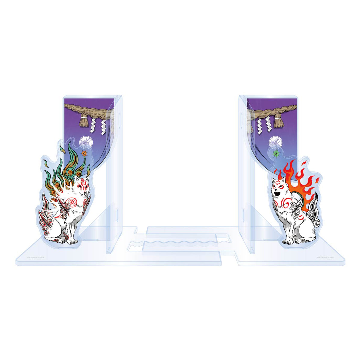 Okami 20th Anniversary Reprint Art Acrylic Book Stand Set - Capcom