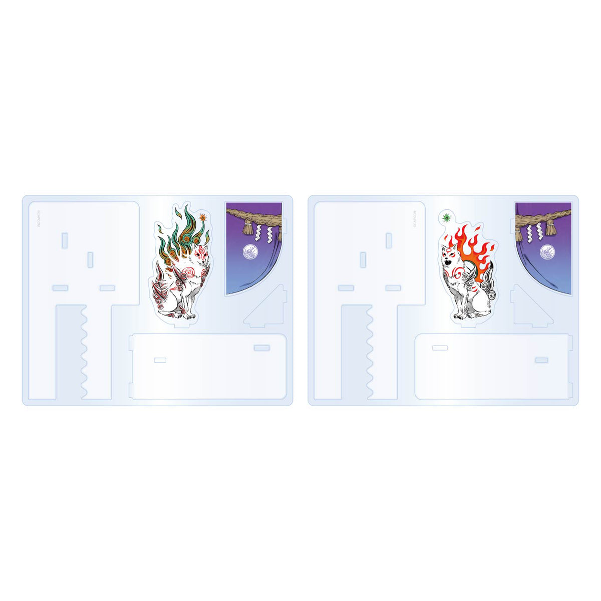 Okami 20th Anniversary Reprint Art Acrylic Book Stand Set - Capcom