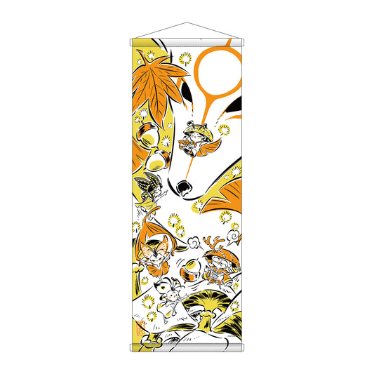 Okami 20th Anniversary Reprint Art Wall Scroll Autumn - Capcom