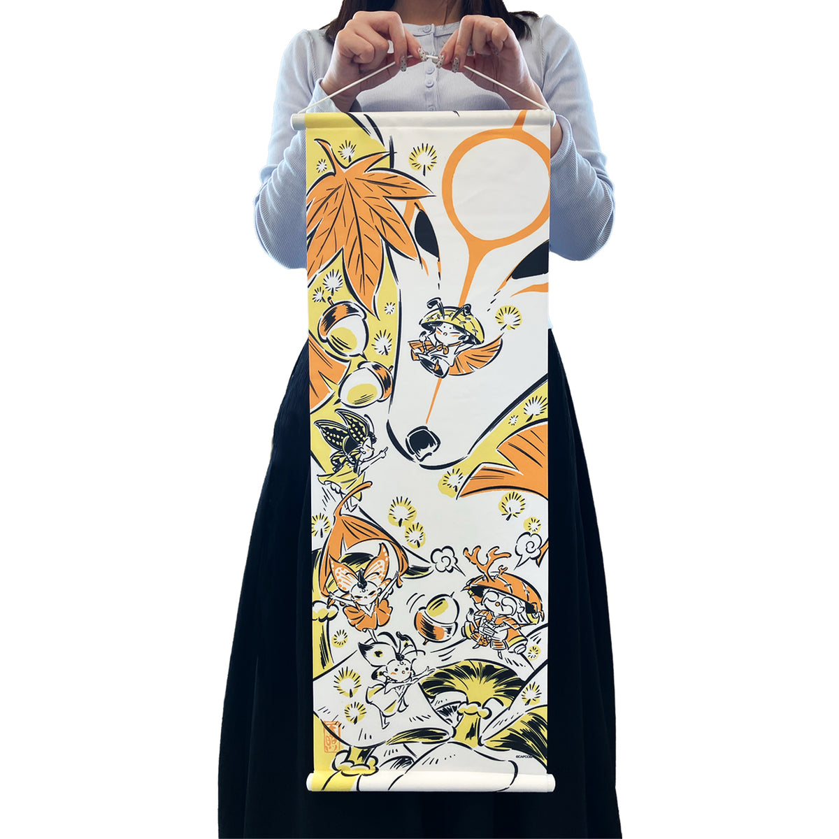 Okami 20th Anniversary Reprint Art Wall Scroll Autumn - Capcom