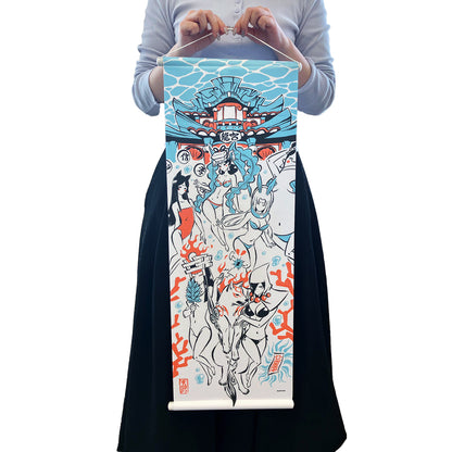 Okami 20th Anniversary Reprint Art Wall Scroll Summer - Capcom