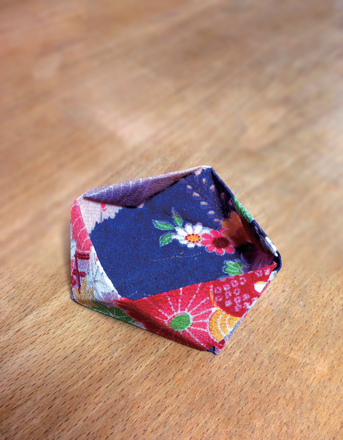 Orifu for Box / Origami with Japanese traditional fabric Chirimen