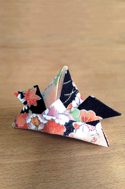 Orifu for Kabuto / Origami with Japanese traditional fabric Chirimen