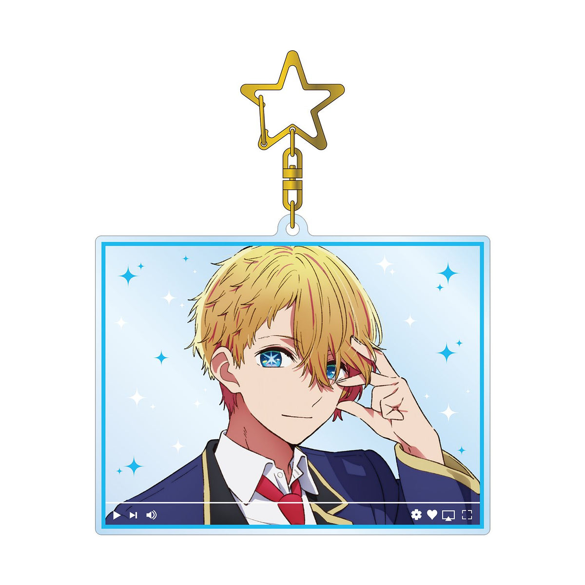 [Oshi No Ko] Streaming Style BIG Acrylic Key Holder Aqua - arma bianca