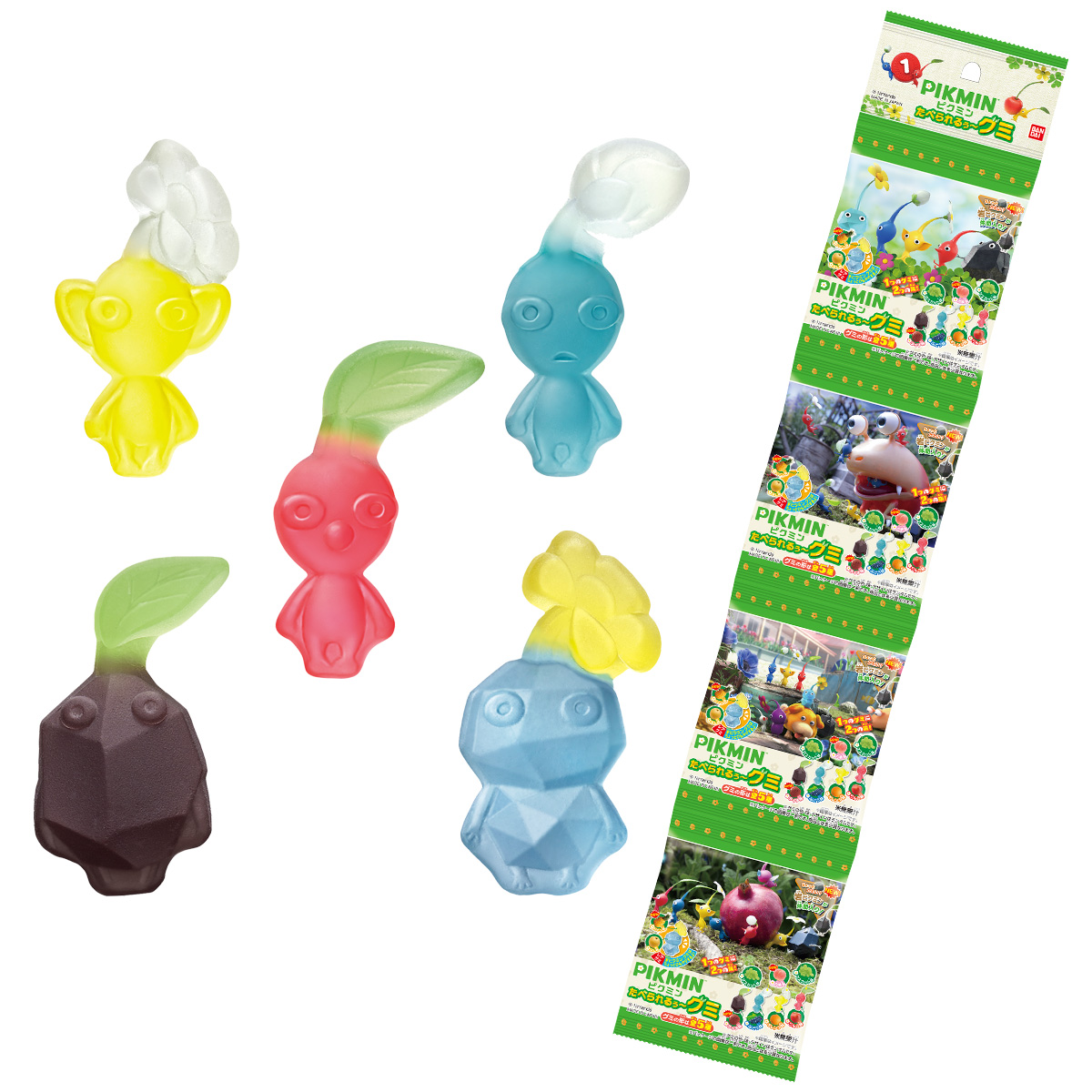 Pikmin Edible Gummies 4-Pack - BANDAI Candy