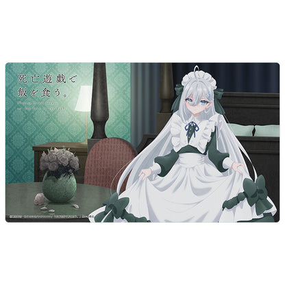 Playing Death Games to Put Food on the Table Original Illustration Ghost House Rubber Mat Yuki - Key-th