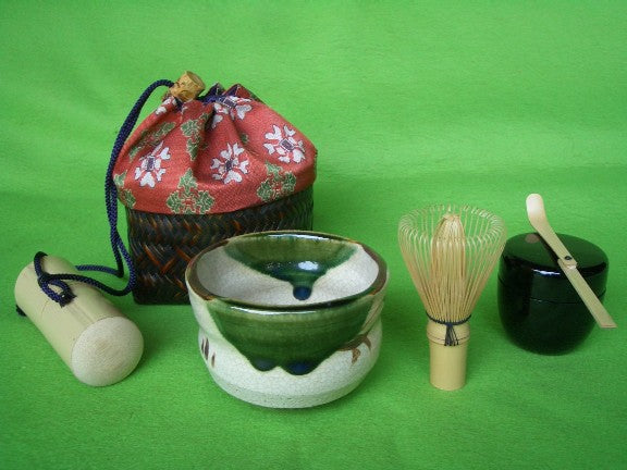 Portable Outdoor Tea Set (Nodate) — Basket, Pattern E — Takayama