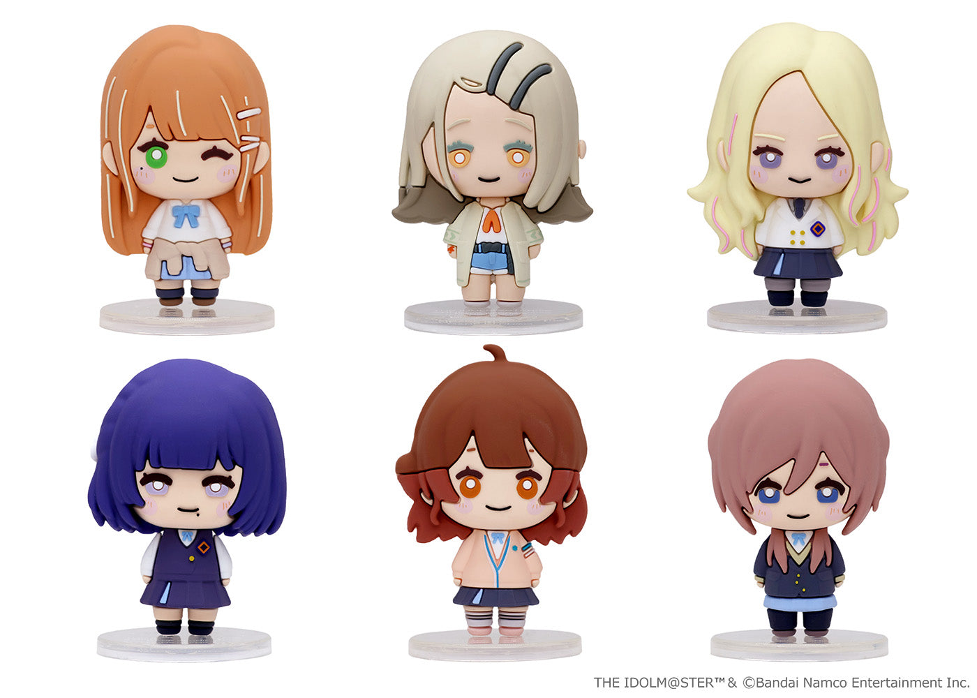Proof *Bargain Item* Nyokinto [Gakuen Idolmaster] Mascot Figure Vol.2 (Set of 6) (The Idolm@ster)