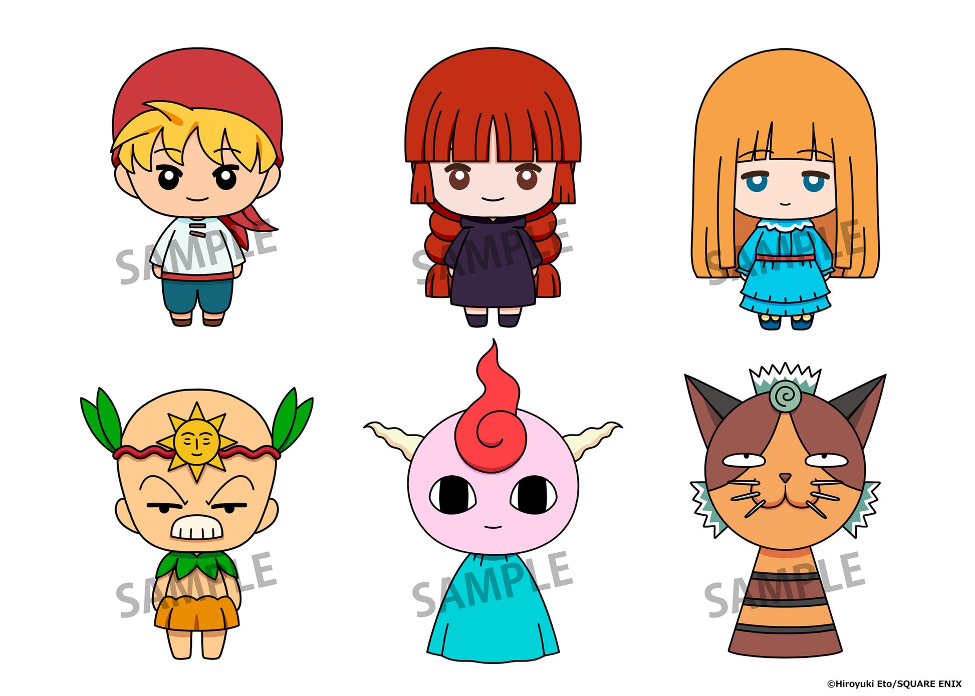 Proof Nyokinto [Mahoujin Guru Guru] Mascot Figure (Set of 6) (Mahoujin Guru Guru)