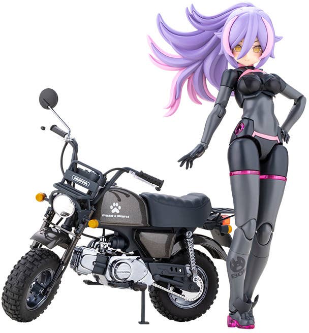 PUNI MOFU RACING LANG with Honda Z50J Gorilla (Plastic model) - Kotobukiya