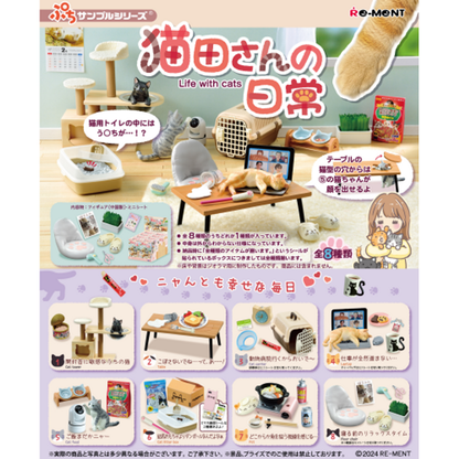 Re-Ment Petit Sample Life with Cats (Set of 8) (Anime Toy)