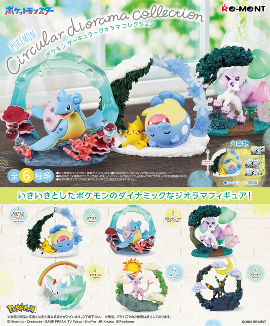 Re-Ment Pokemon Circular Diorama Collection (Set of 6) (Anime Toy) (Pokemon)