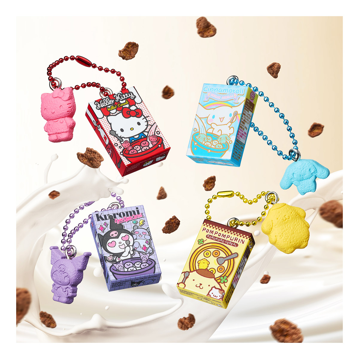 Sanrio Characters Serial Charm & Chocolate Flakes (Sanrio Characters) - BANDAI Candy