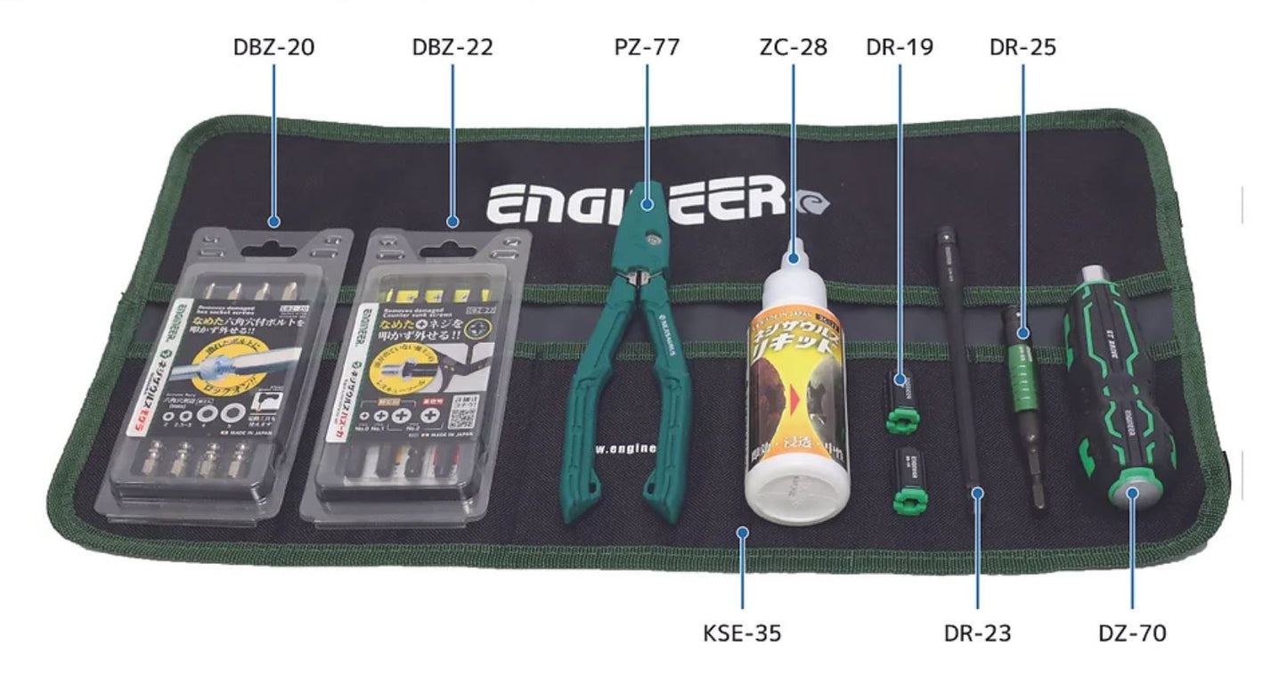 Screw Extractor Tool Kit / 8-in-1 Set