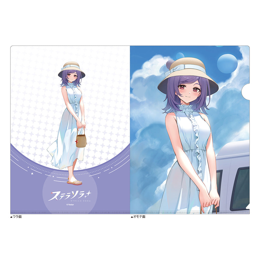 Stella Sora Original Illustration Summer Outfit Clear File Ayame - Key-th