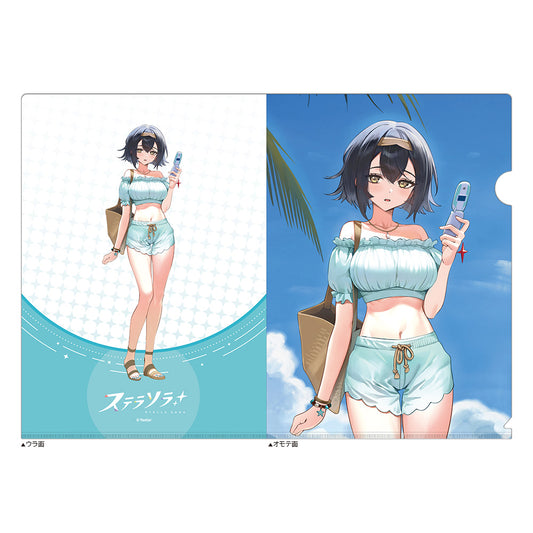 Stella Sora Original Illustration Summer Outfit Clear File Kohaku - Key-th