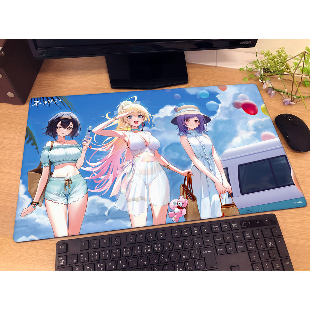 Stella Sora Original Illustration Summer Outfit Rubber Mat - Key-th
