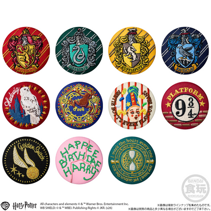 Tin Badge Harry Potter Embroidered Can Badge Biscuit - BANDAI Candy