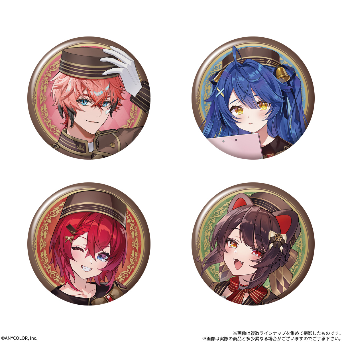 Tin Badge Nijisanji Can Badge Biscuit 4 - BANDAI Candy