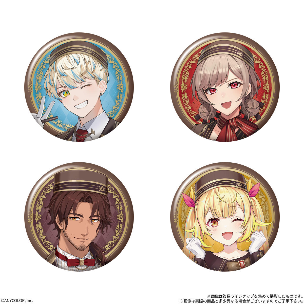 Tin Badge Nijisanji Can Badge Biscuit 4 - BANDAI Candy